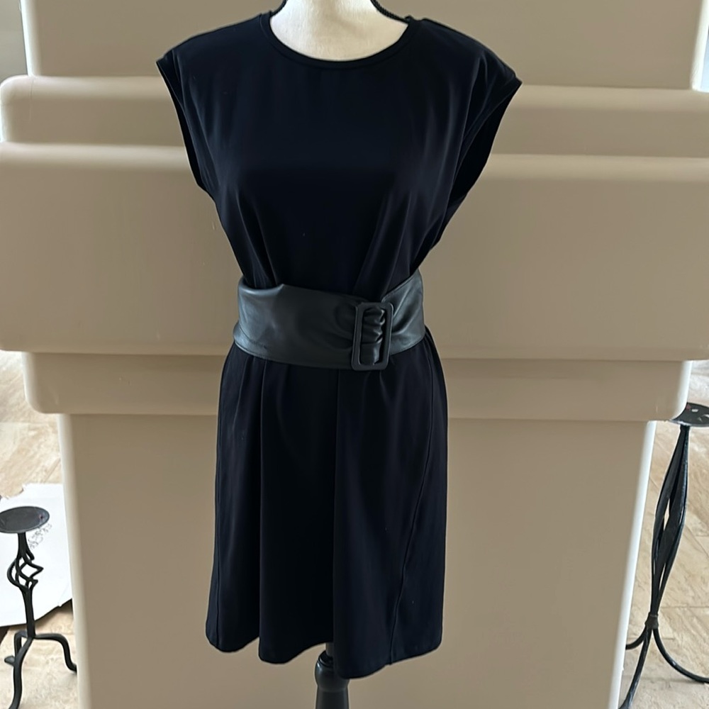 Eileen Fisher Black Shift Dress. XS. 90% Organic Cotton. Like New.